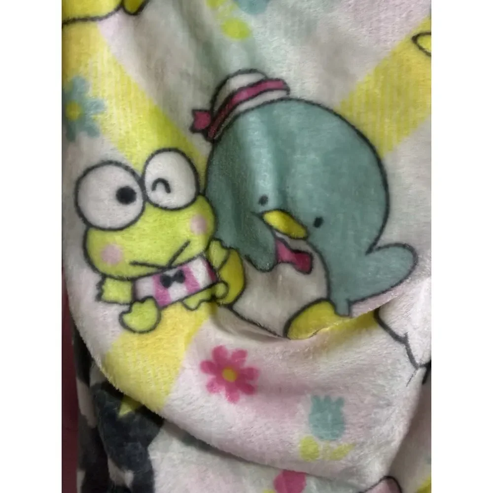 Hello Kitty & Friends Throw Blanket Silk Touch 50x70 Springy Keroppi 2024 Sanrio